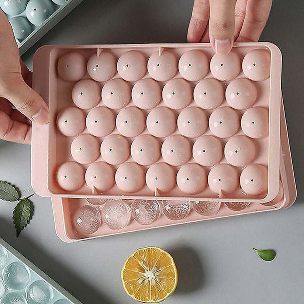 Plastic Round Reusable Ice Cube Ice Ball Molds
