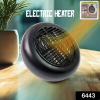 Room Heaters For Home, Office, Camper Led Screen Portable Wall Heater - Plastic, Compact Size 13x12x13 Cm, Adjustable Thermostat 15'c-32'c, 2 Settings, Light Weight, Black