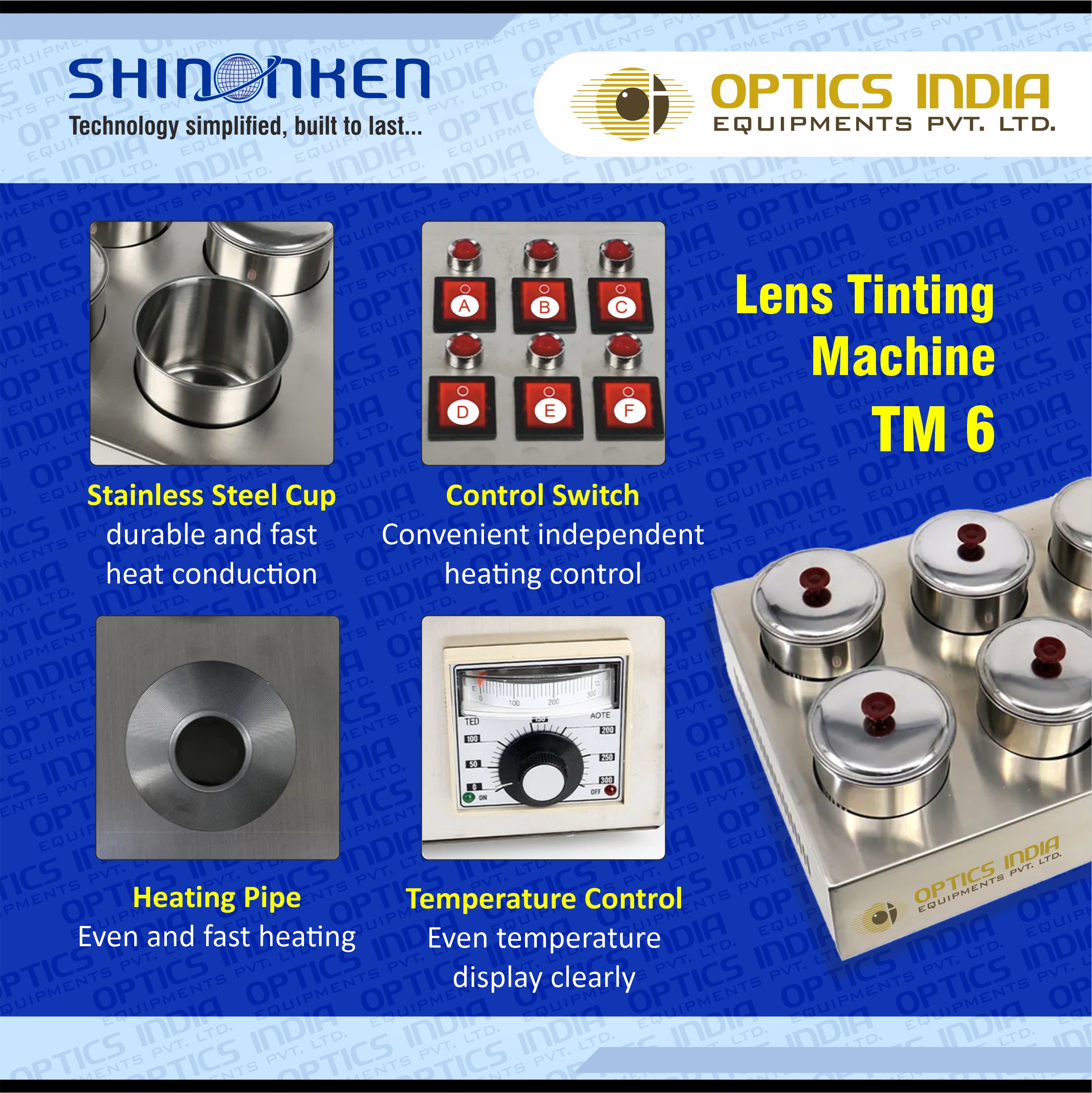 1500 W Lens Tinting Machine - Color: Sliver