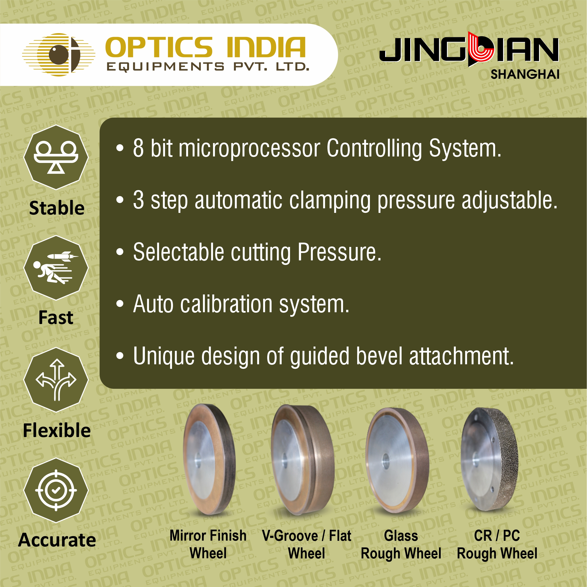 Jinglian Sjm 2007 Automatic Lens Edger - Color: White
