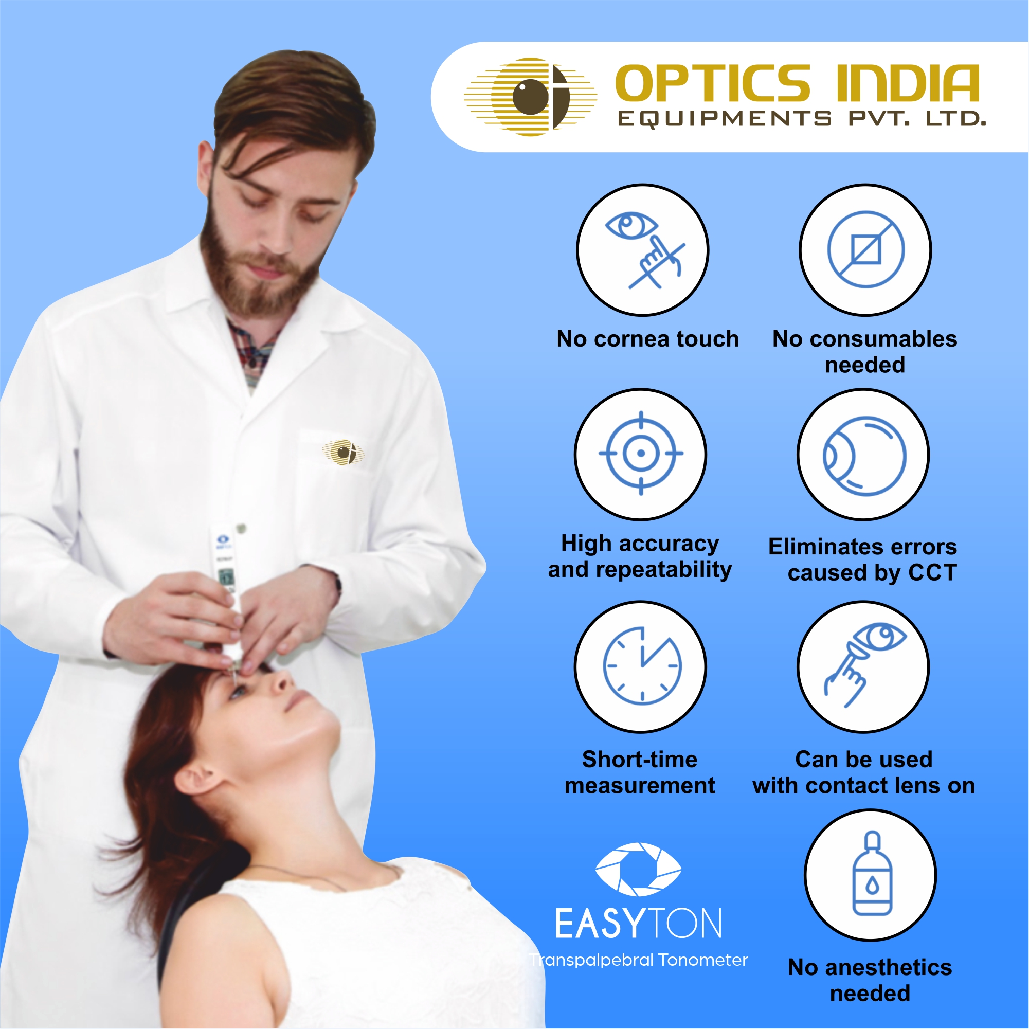 Easyton Iop Measure Tonometer - Usage: Hospital