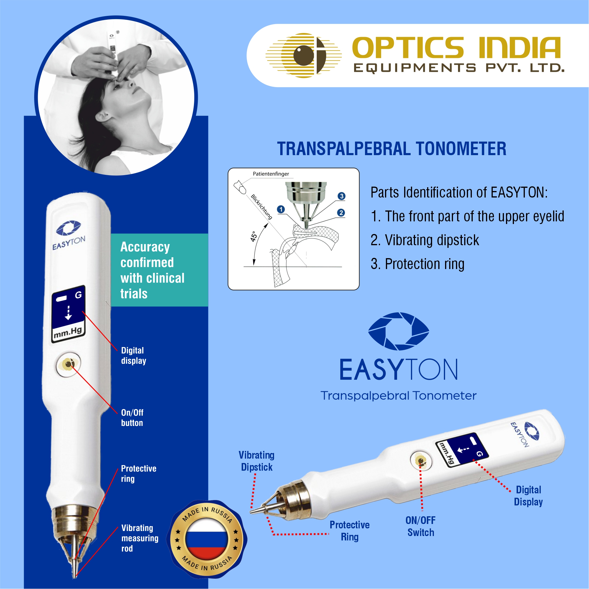 Easyton Iop Measure Tonometer - Usage: Hospital