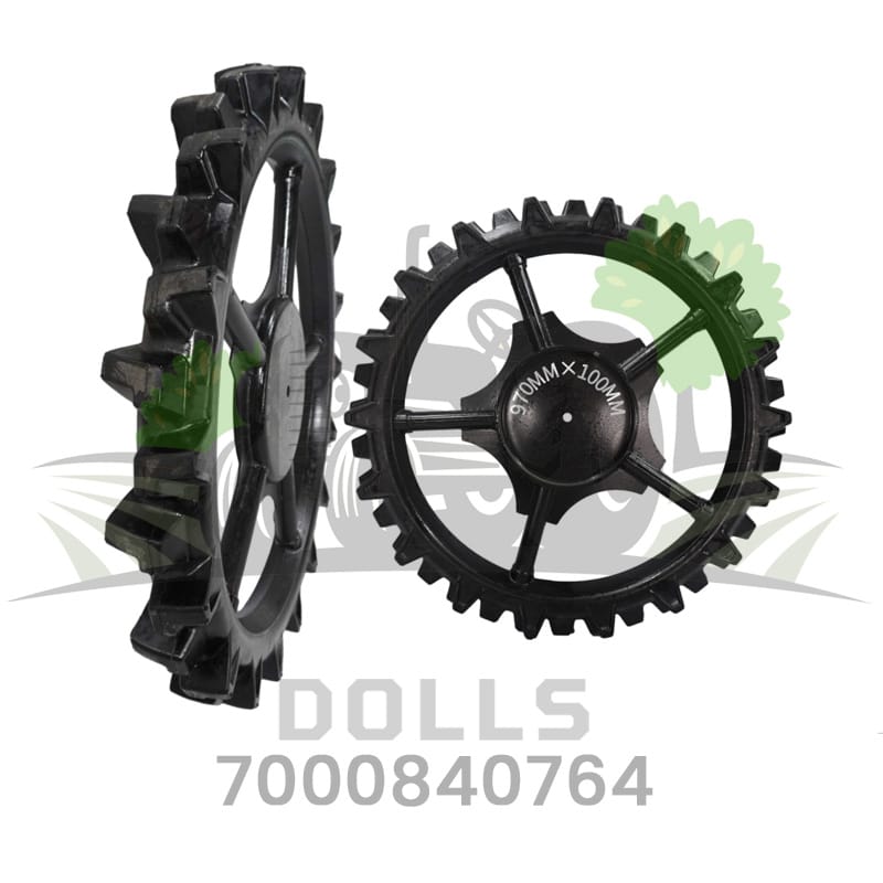 Solid Rubber Tyre Wheel - Capacity: 600 Ltr