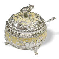 Silver Plated Candy Box - Material: Metal