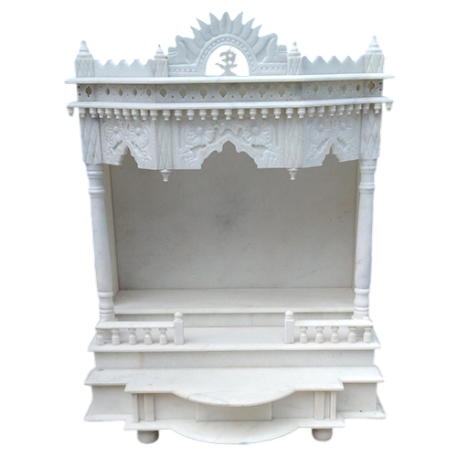 Designer White Marble Temple - Color: Different Available