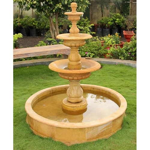 Stone Fountain - Color: As Per Requirement