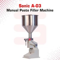 Sonic Industries A03 Manual Stainless Steel Bottle Filling Machine (Liquid & Paste, 0-50ml)