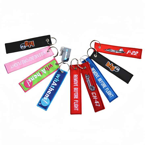 Embroidery Jet Tag Key Holder - Color: Different Available