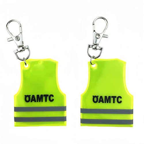 Waterproof Bag Tags Custom Reflective Key Holder - Material: Metal