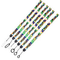 Printed Poly Lanyard - Color: Different Available