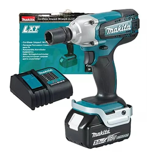 18V Cordless Impact Wrench - Color: Blue And Black