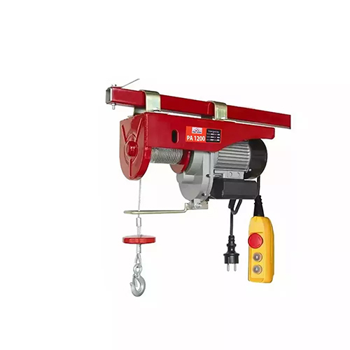 Fulcrum 2000 W Mini Electric Wire Rope Hoist With 30 M Lifting Height 2000 Kg Capacity - Color: Red