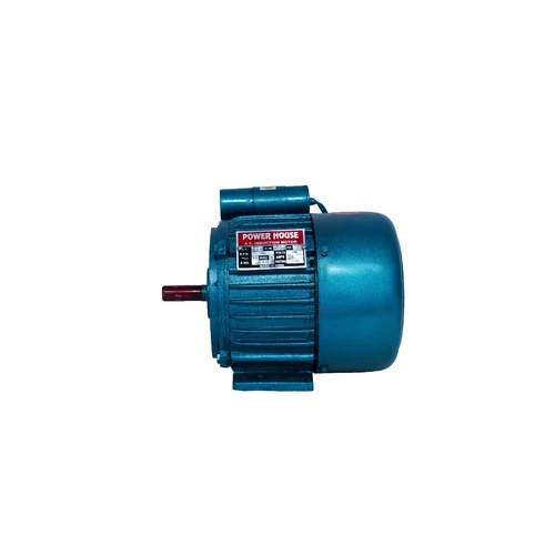 Single Phase 0.5 Hp 4 Pole Foot Mounted Induction Motor - Color: Blue