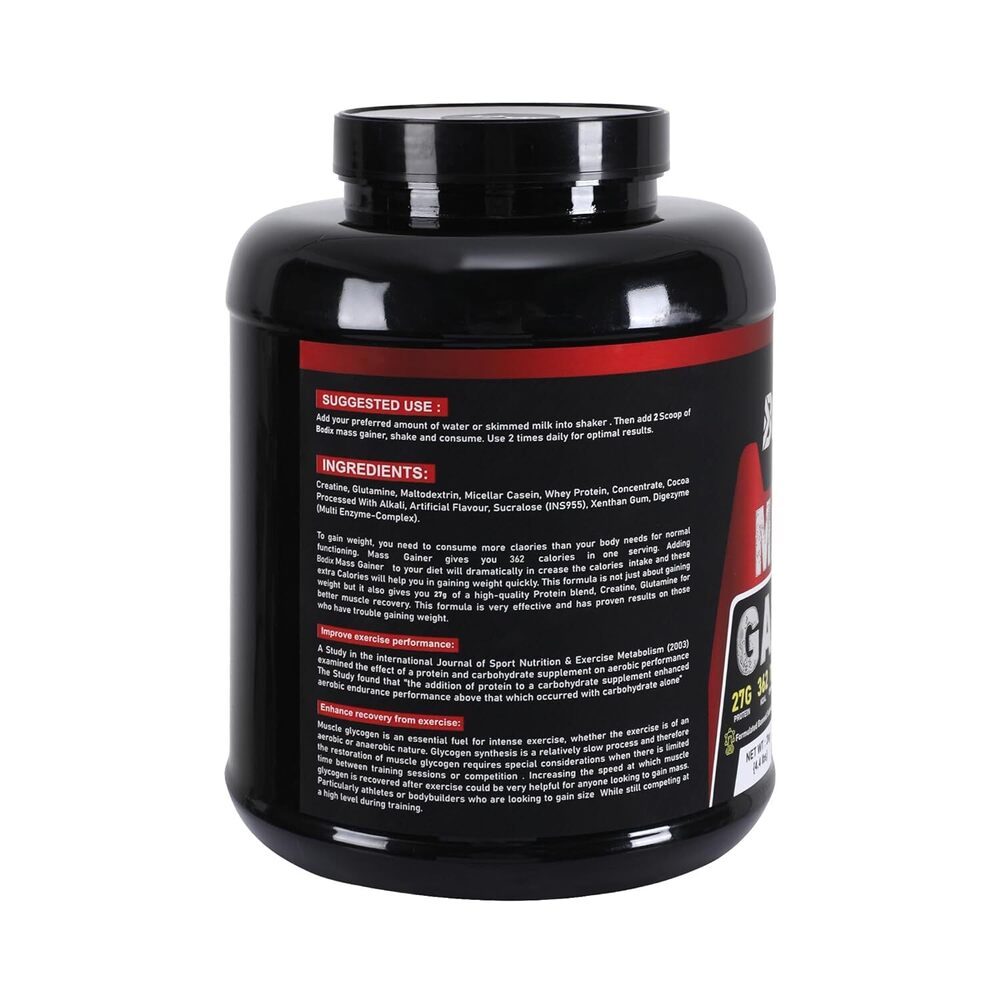 Mass Gainer - Powder Formulation | Non-prescription Dosage, Chocolate Flavor, 18-month Shelf Life, Store In Cool & Dry Place