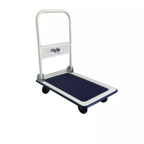 150 Kg Hand Trolley Platform Cart - Color: Silver