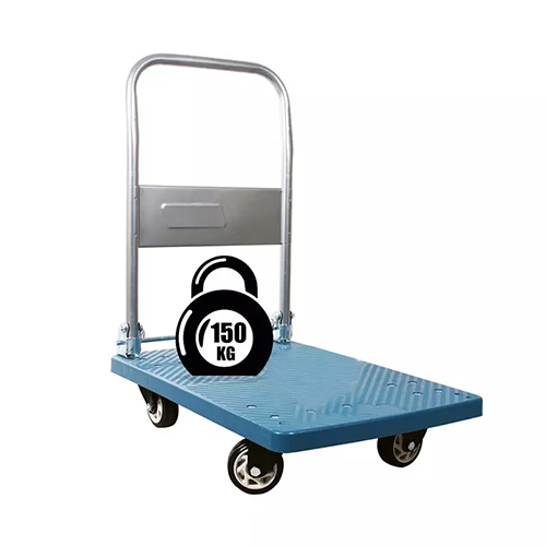 Sk Engineering Heavy Duty Foldable Platform Trolley - Color: Silver