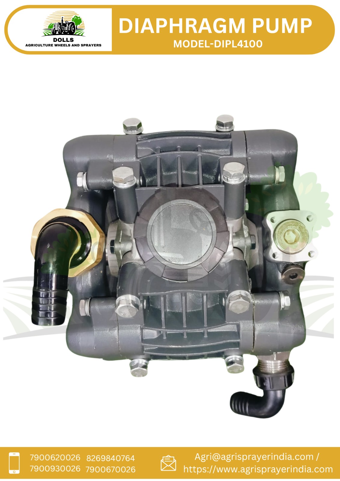 Diaphragm Pump - Color: Red/black