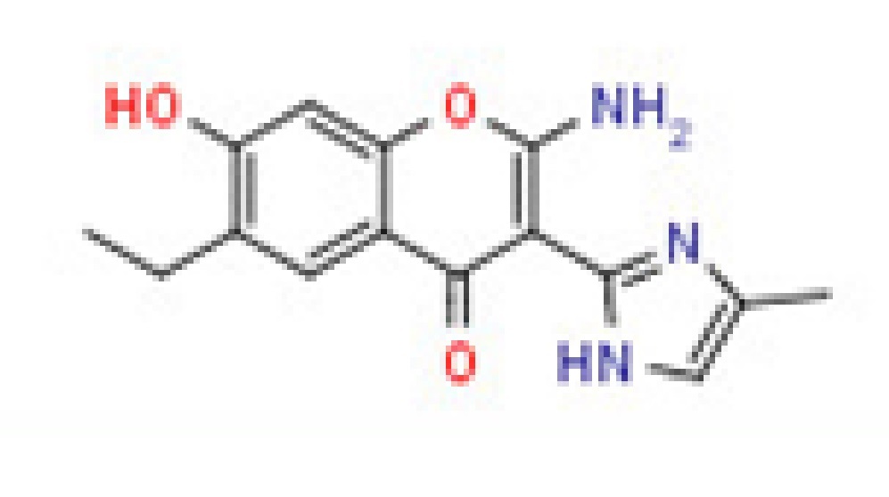 2-Amino-6-ethyl-7-hydroxy-3-(4-methyl-1h-imidazol-2-yl)- 4h-chromen-4-one