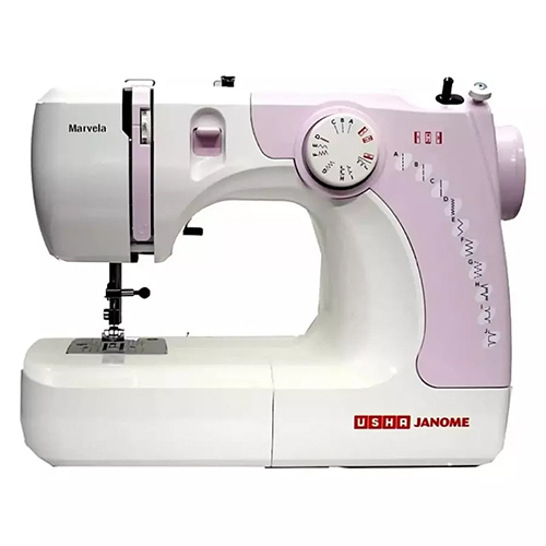 Usha New Marvela Electric Sewing Machine - Color: White & Pink