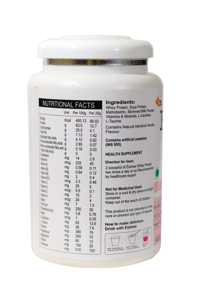 Esimax Protein Vanilla Powder - Efficacy: Promote Healthy & Growth