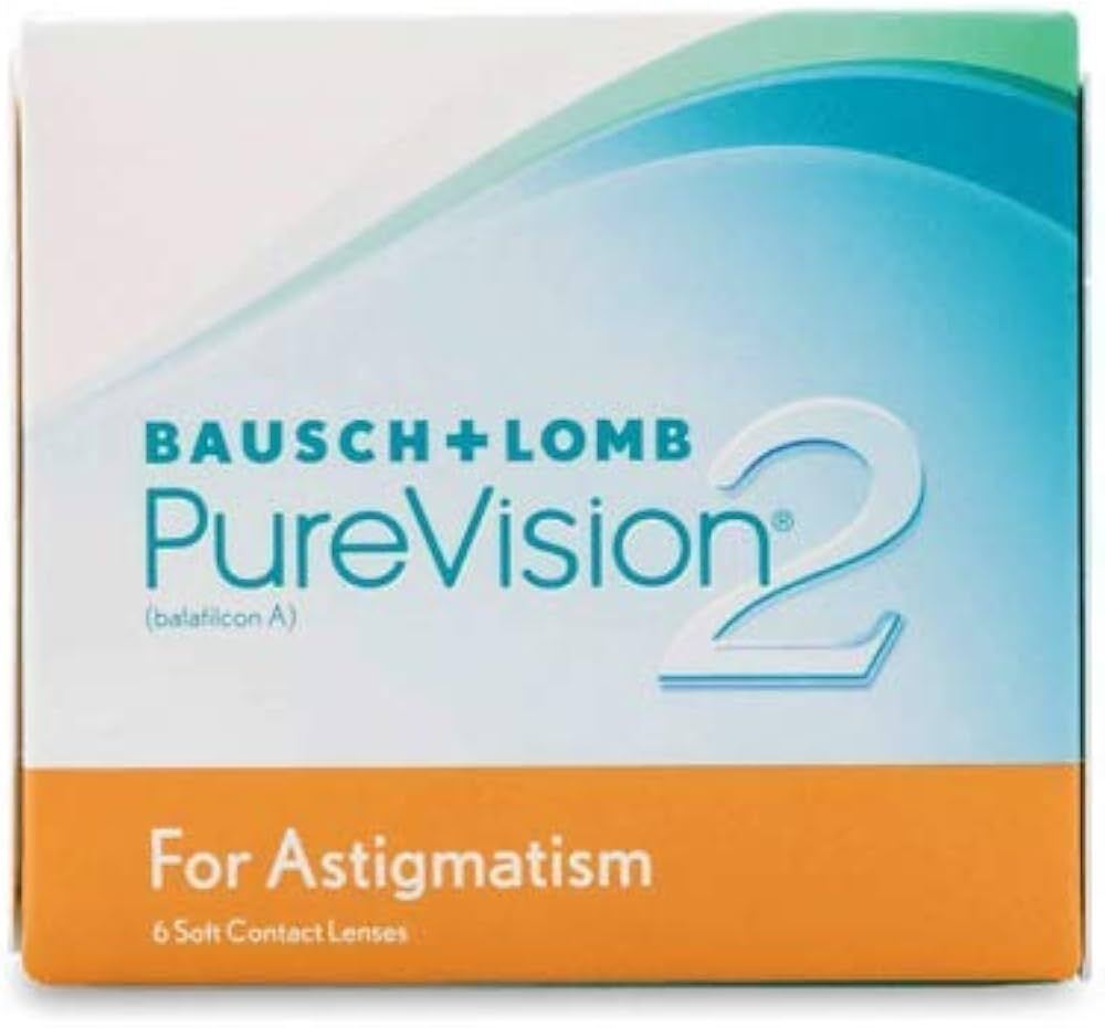 Bausch & Lomb PureVision 2 HD Astigmatism Monthly Contact Lens (6 Lens/Box)