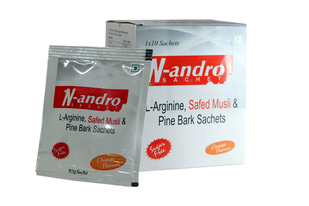 N-andro L Arginine Safed Musli And Pine Bark Sachets - Dosage Form: Powder
