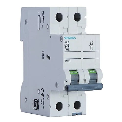 Siemens 2 Pole Mcb - Color: White