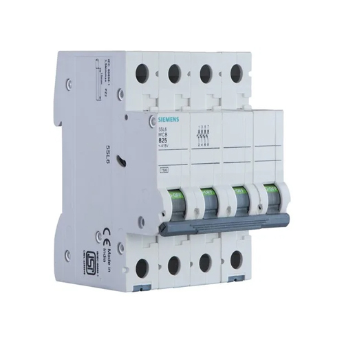 20Amp 4 Pole MCB - 240 Volt, 20 Ampere, 50 Hertz | White, C Curve, Three Phase, Multi-Circuit Protection, Compact Design