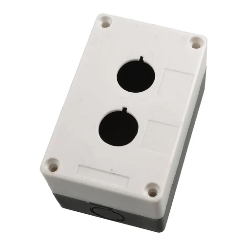 3 Way Pvc Push Button Station - Plastic, Different Sizes, White Color, Rated Voltage 220-240v | Simple Installation, Industrial Use, Easy Operation