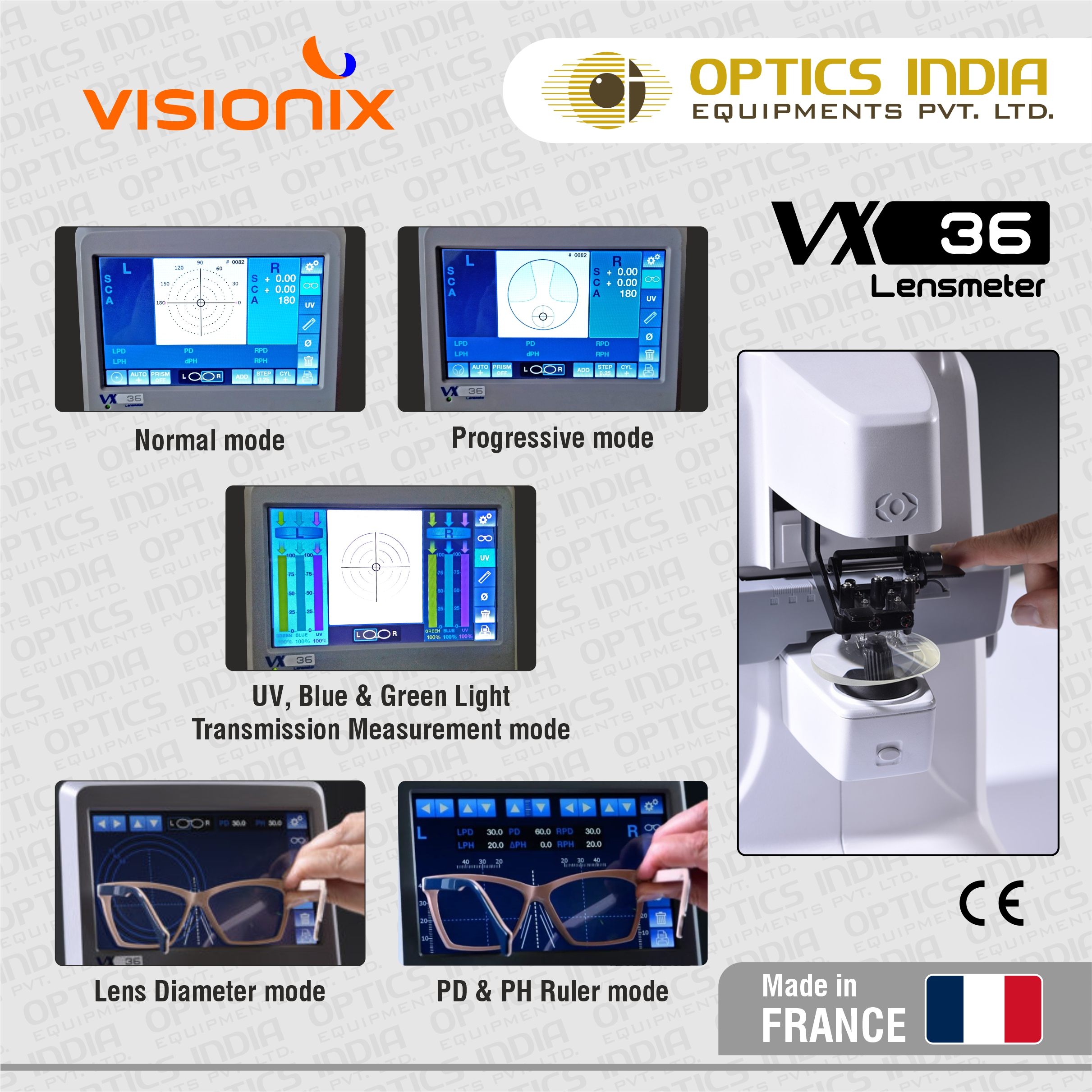 Visionix Vx 36 Automatic Lensmeter - Accuracy: 0.01  %