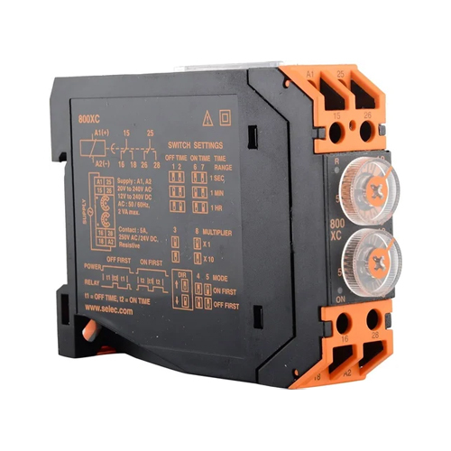 Din Rail Timer - Color: Black