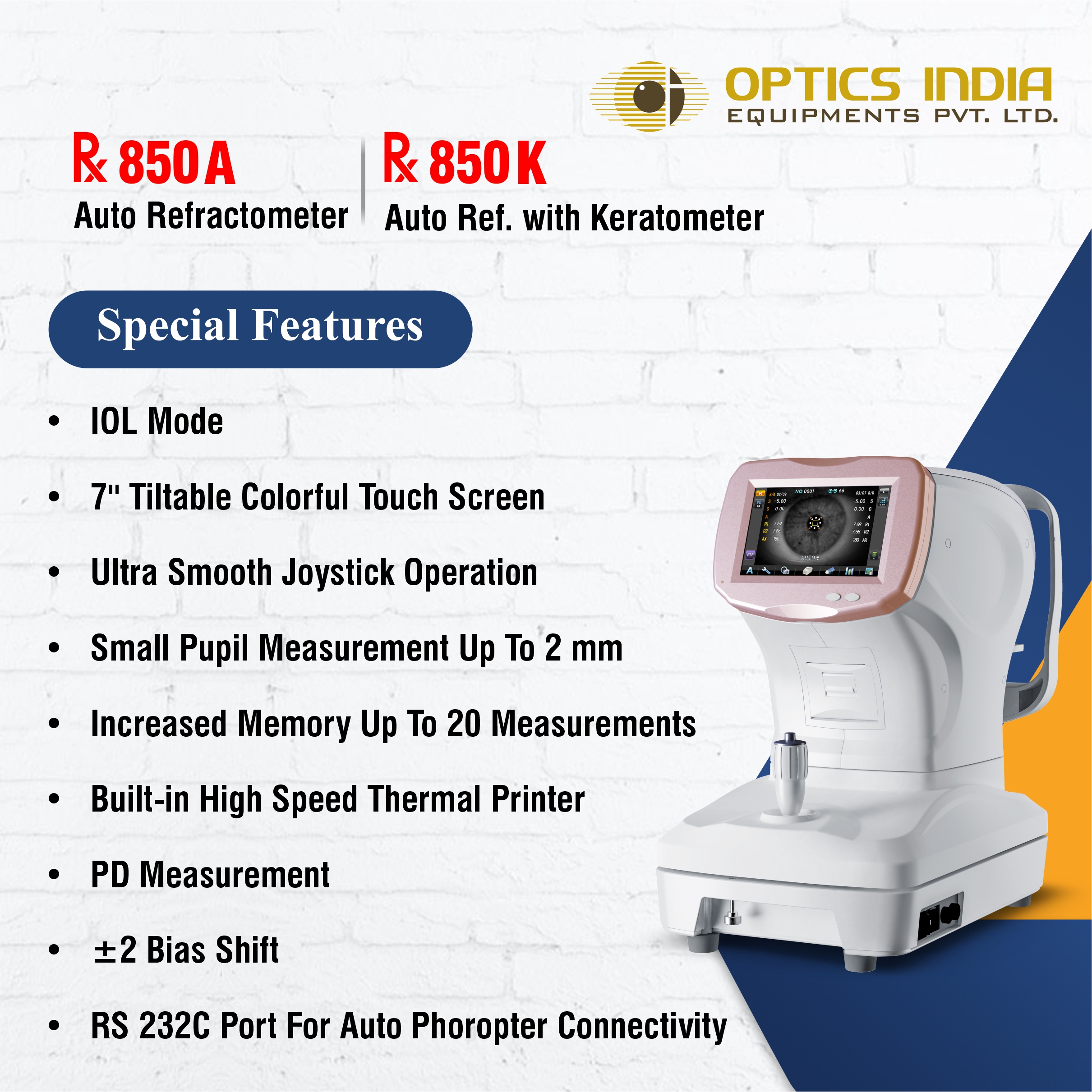 Shinonken Auto Refractometer - Color: White