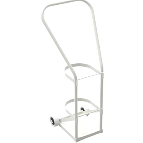 Oxygen Cylinder Trolley - Color: White