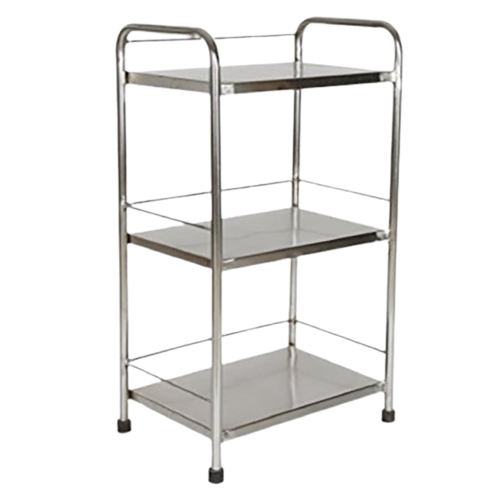 Hospital Bedside Trolley - Color: Silver