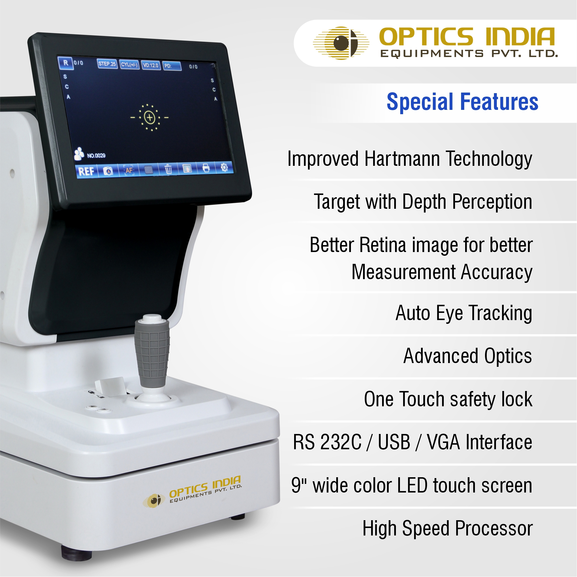Digital Automatic Refractometer - Color: White