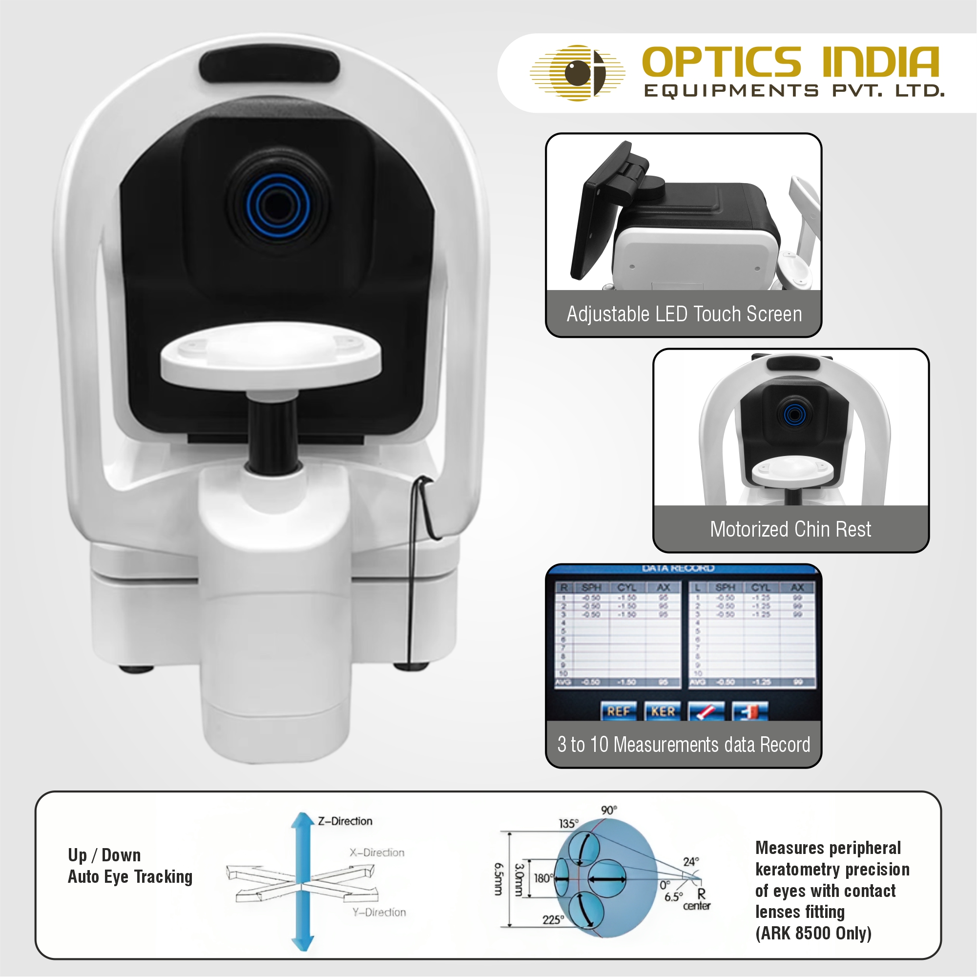 Digital Automatic Refractometer - Color: White