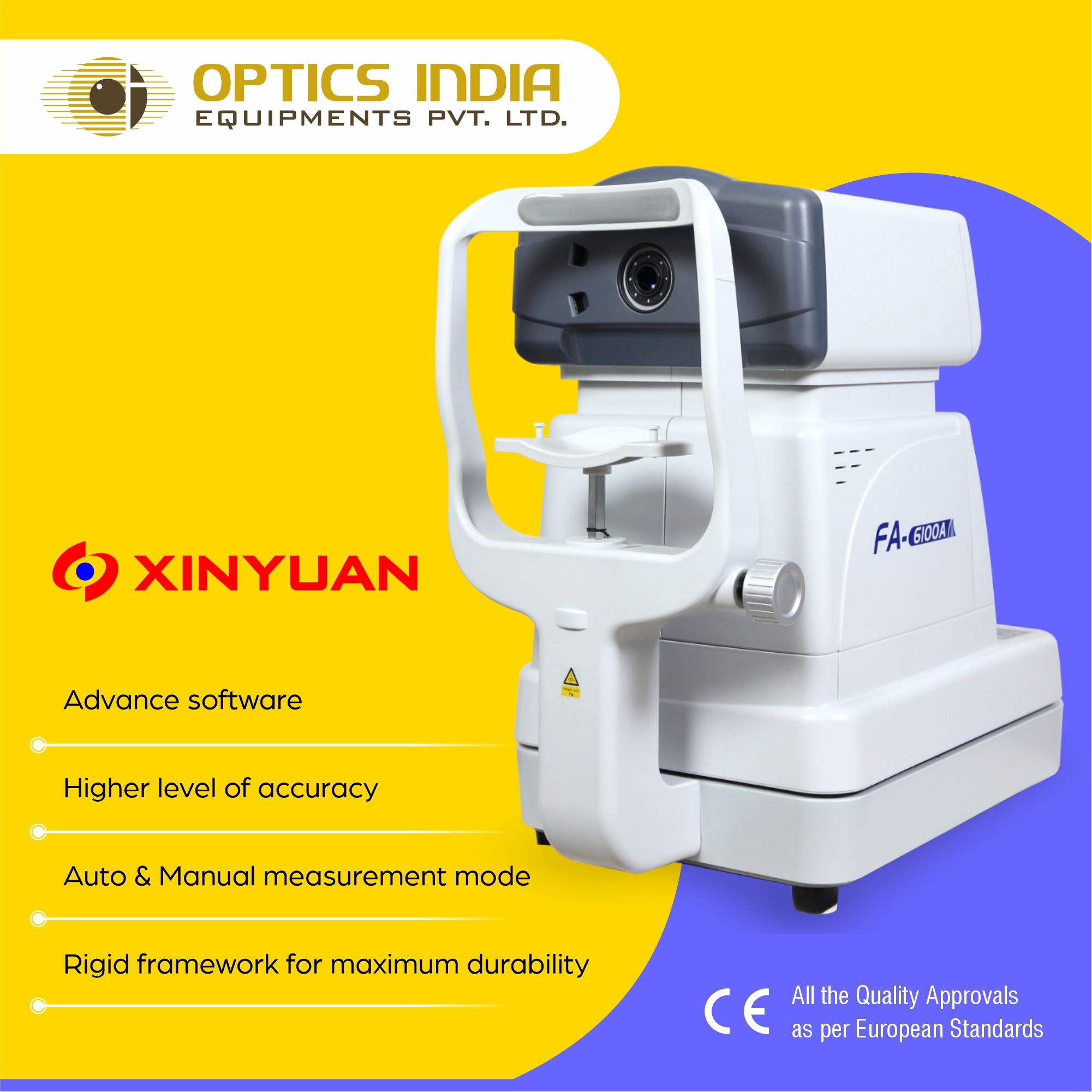 Xinyuan Auto Refractometer - Color: White