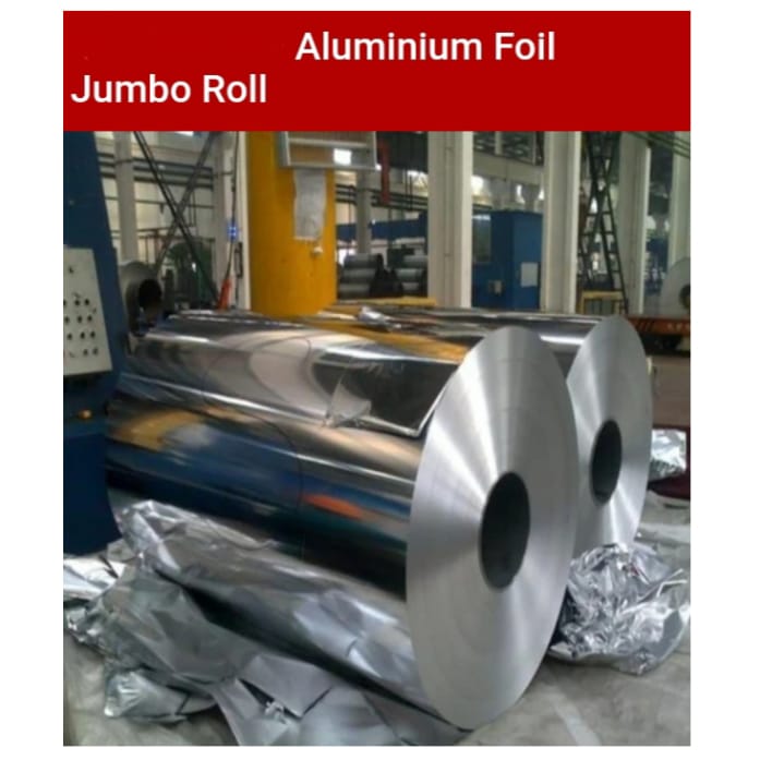 Aluminium Foil Jumbo Rolls - Color: Silver