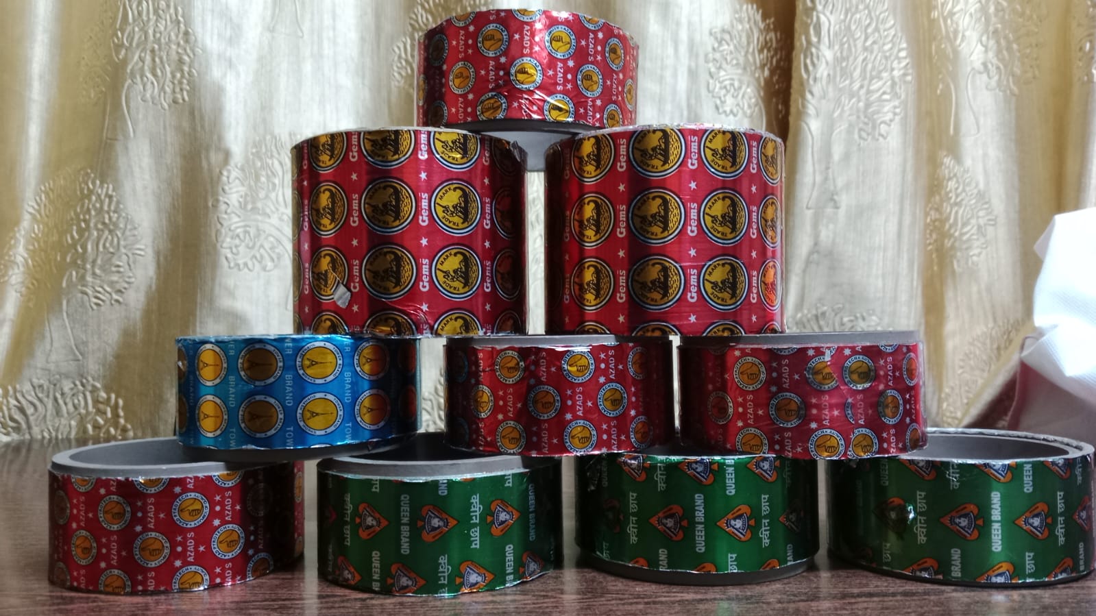 Cracker Wrapping Foil - Aluminum Material, Customized Sizes , Available In Different Colors, Coated For Freshness And Hygiene