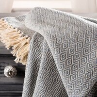 Cotton Throw(hand Woven ) - Feature: Washable