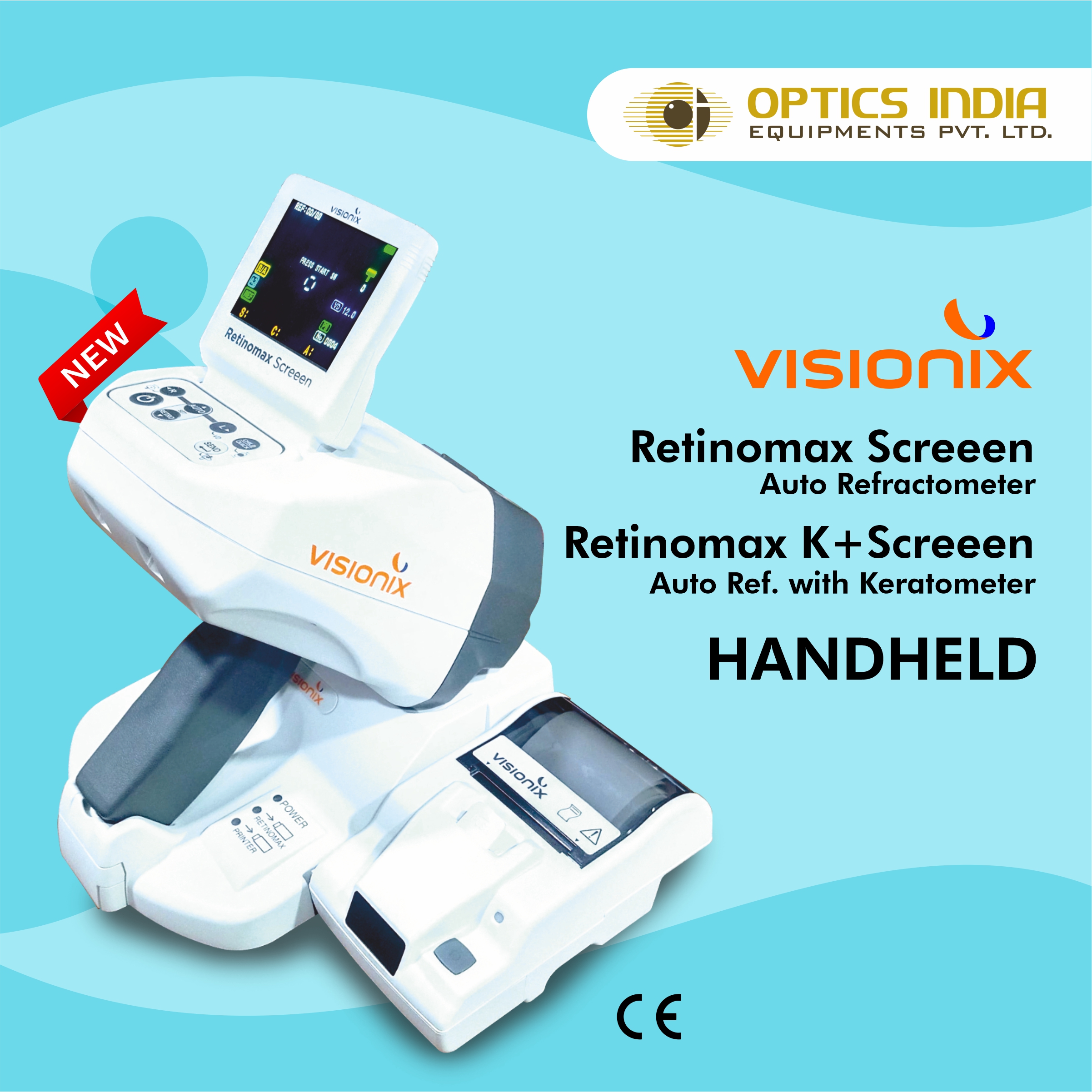 Visionix Portable Auto Ref Retinomax Screen ( Made In JAPAN ) 