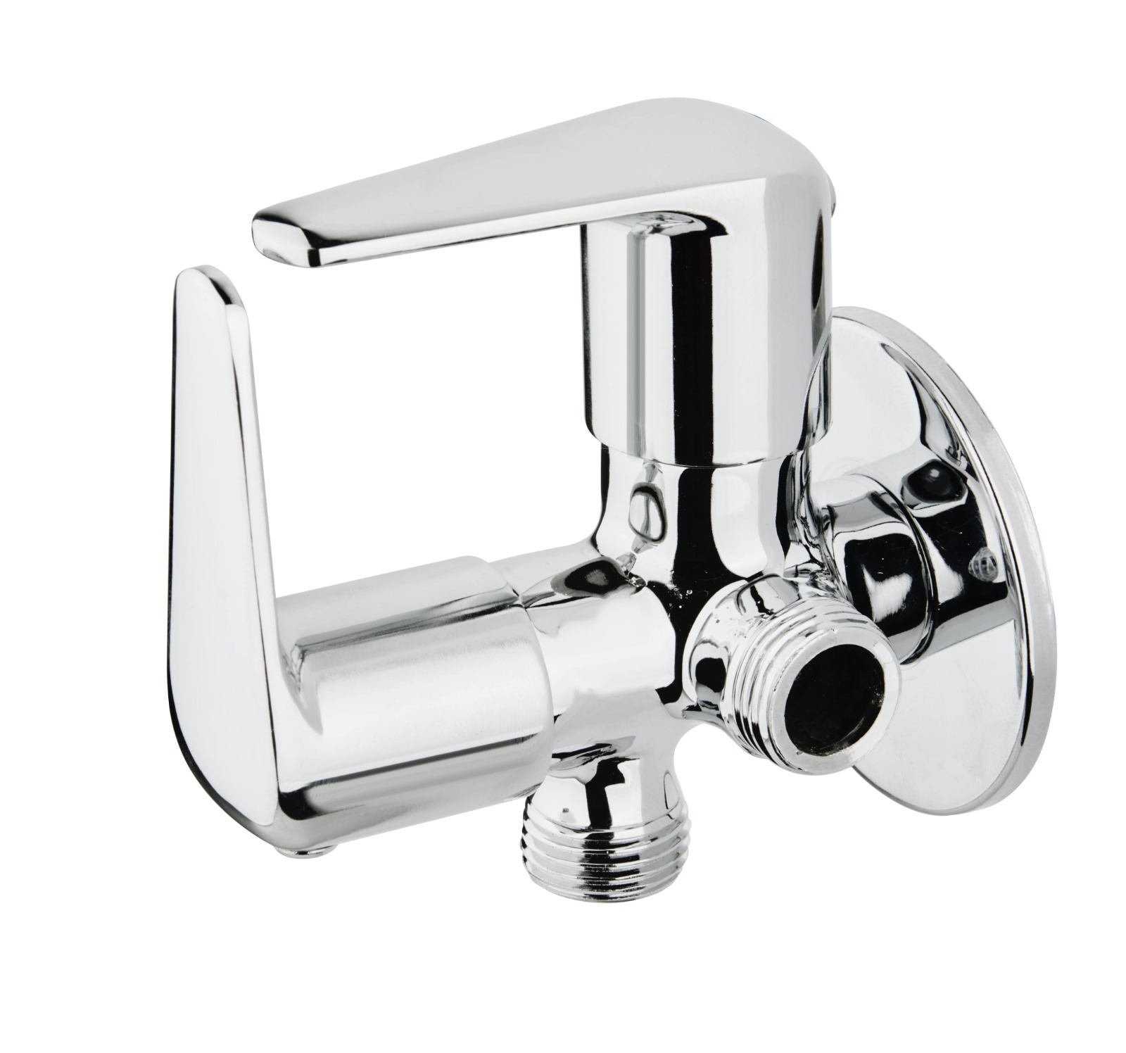 Rivera 2x1 Angle Cock Iota Series - Color: Silver