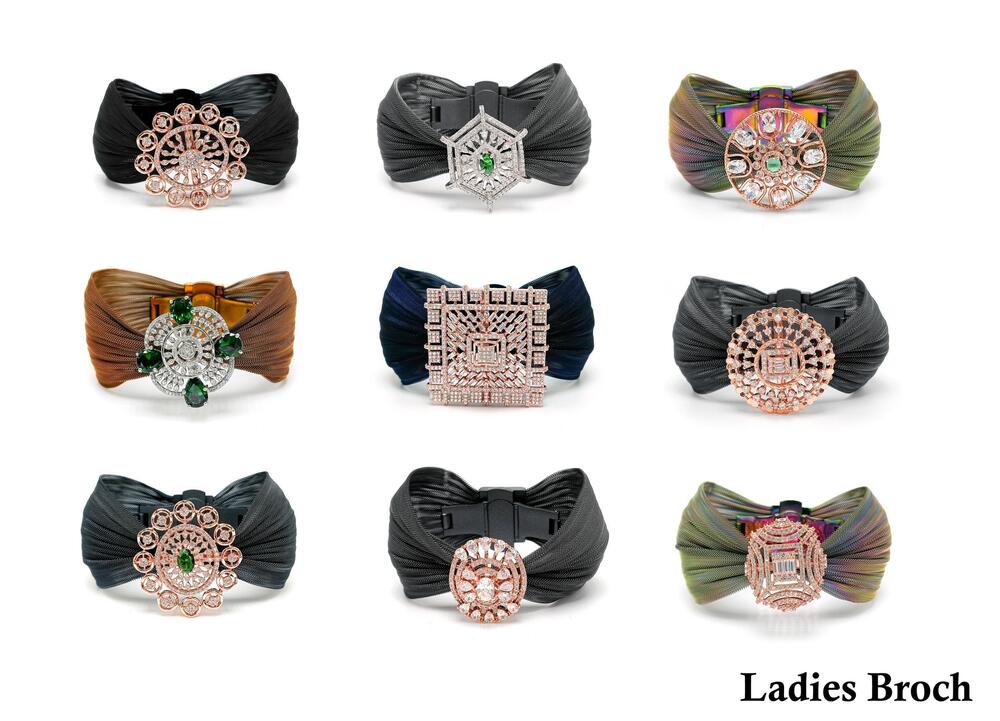 New 92.5 Silver Ladies Broach