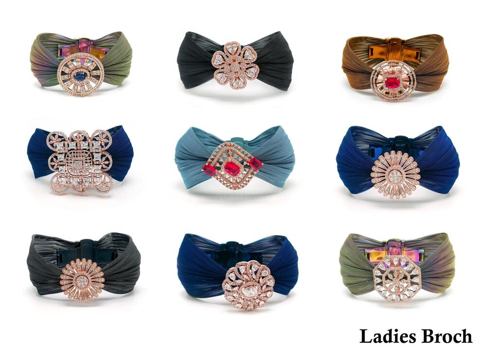 New 92.5 Silver Ladies Broach