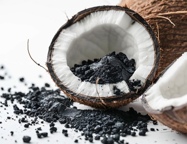 Coconut charcoal powder