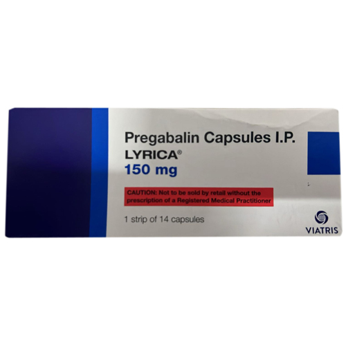 150 mg Lyrica Pregabalin Capsules IP 1 Strip Of 14 Capsules