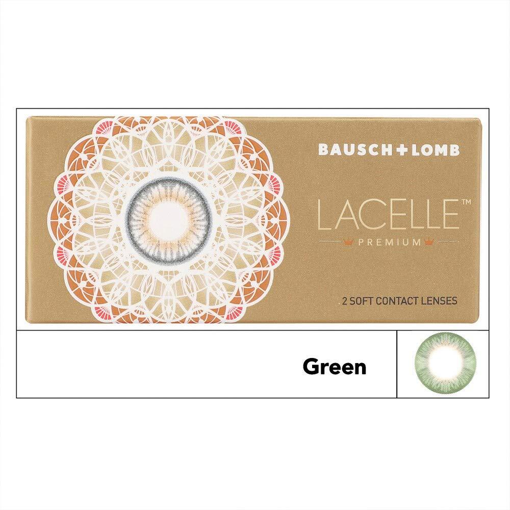 Bausch & Lomb Lacelle Premium Green Color Monthly Contact Lens (1 Lens/Box) Power