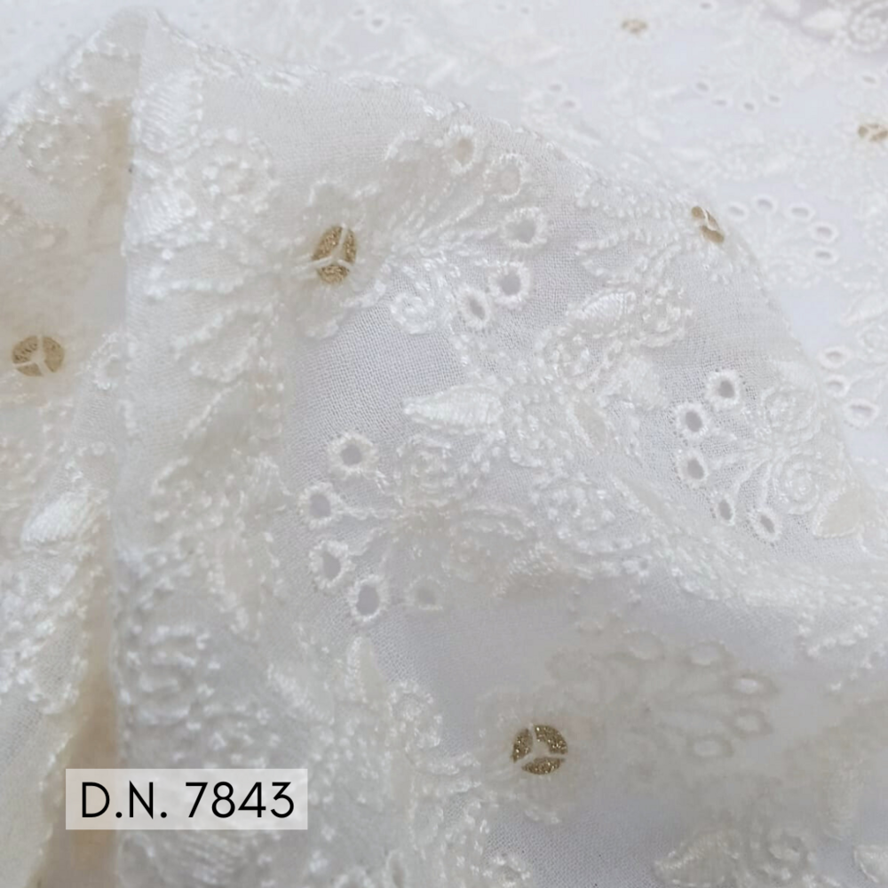 Swiss Embroidery Georgette Fabric A Soft, Stylish, And Luxurious