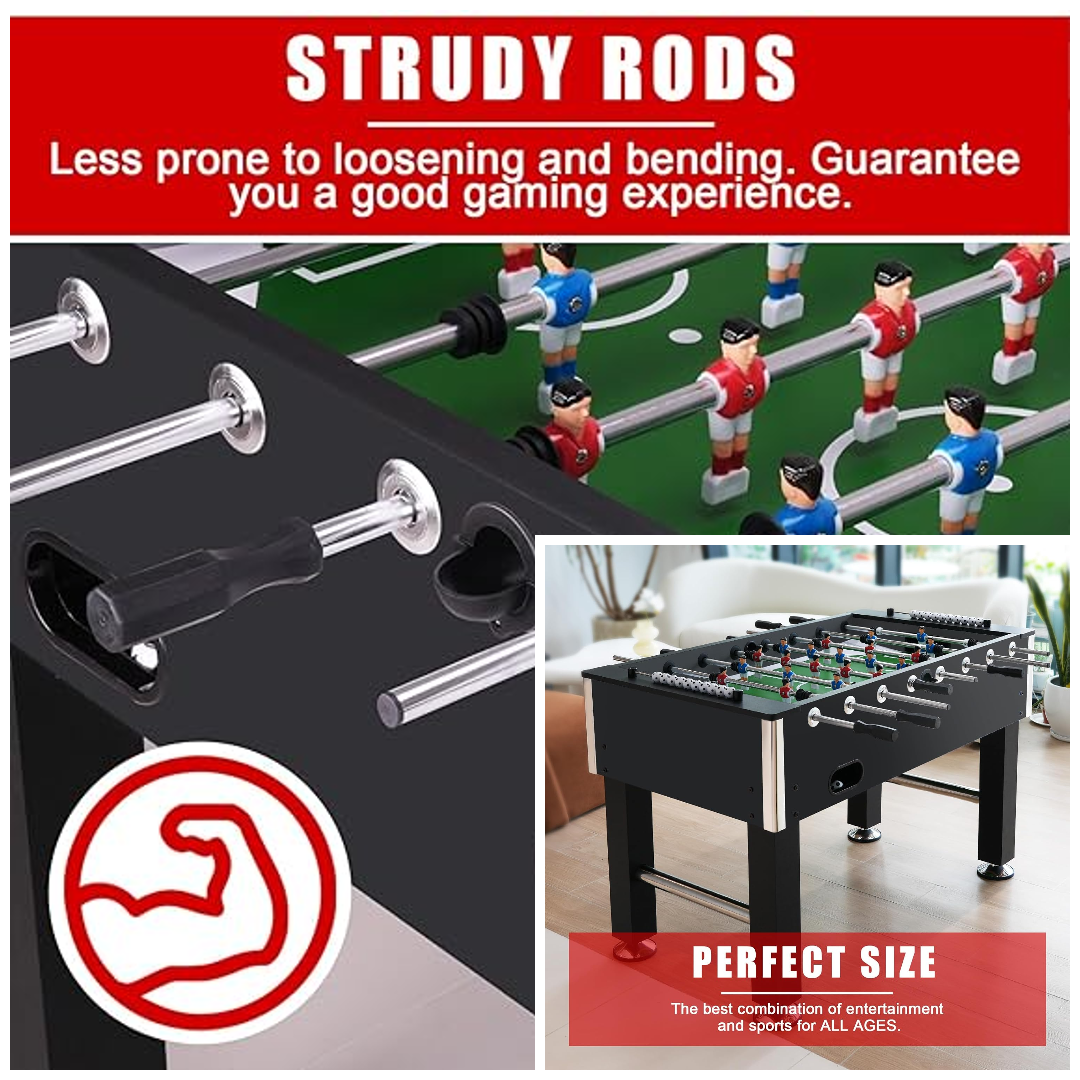 Foosball Soccer Table - Designed For: Adults