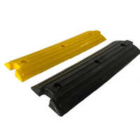 Plastic Rumbler Strips - High-quality Plastic, 500 X 125 X 25 Mm, Black & Yellow | Manual Installation, Durable Road Safety Solution